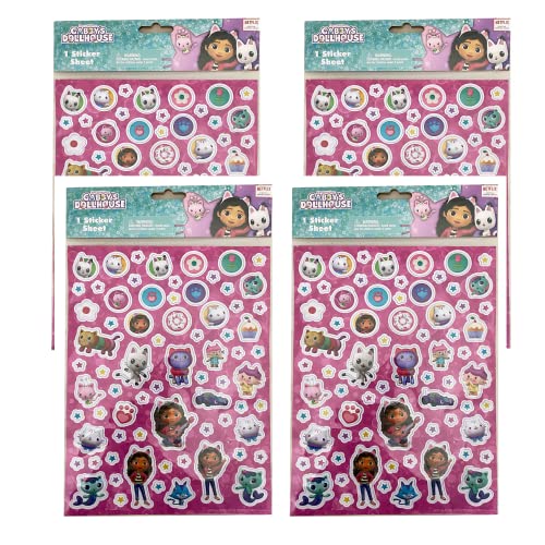 Gabbys Dollhouse Sticker Book with Puffy Stickers, 300+ Stickers