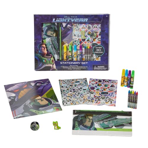''Disney Pixar Toy Story Buzz Lightyear Coloring Art and STICKER Set for Boys and Girls, 30 Pcs.''