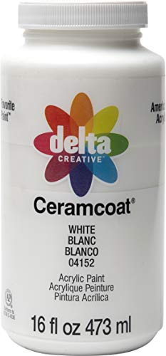 ''Delta Creative Ceramcoat Acrylic PAINT in Assorted Colors, 16 oz, White''