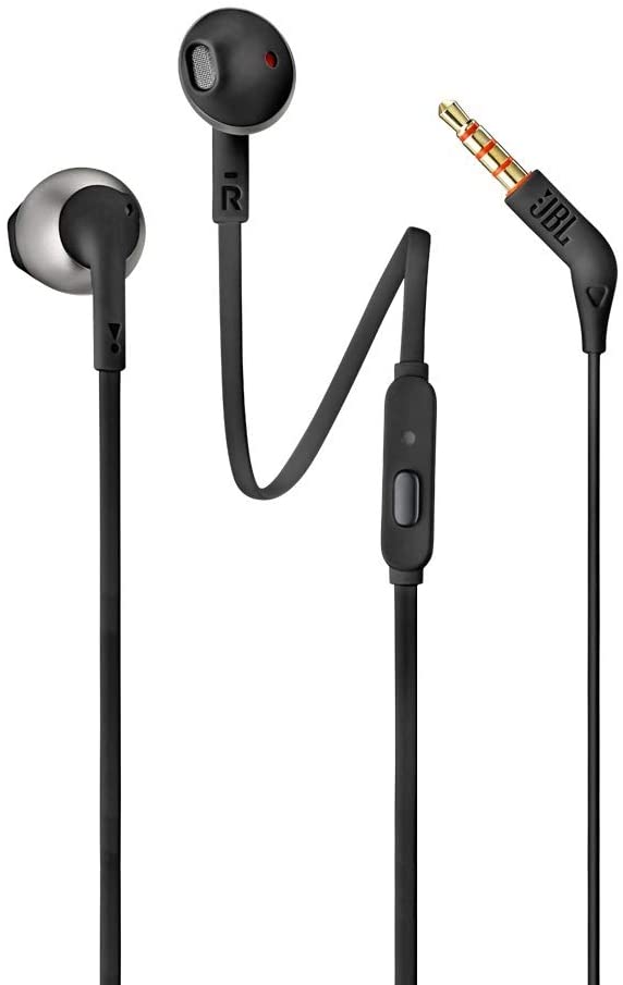 JBL TUNE 205 - In-Ear HEADPHONE with One-Button Remote/Mic - Black
