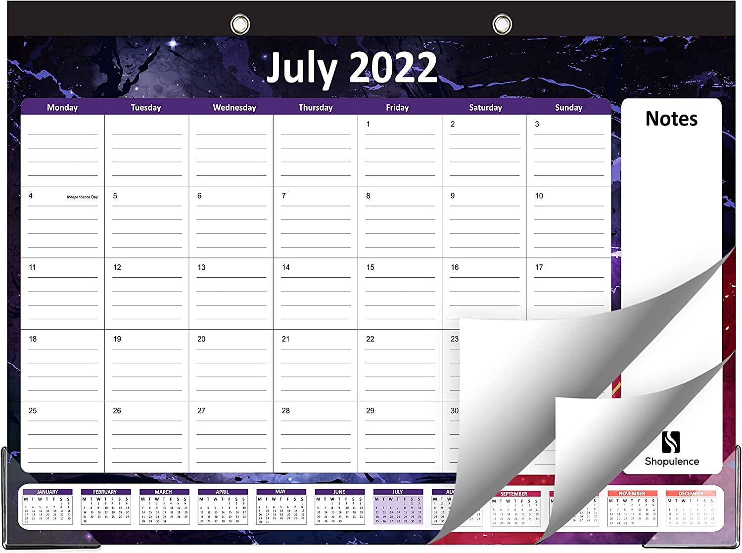 Desk CALENDAR 2022 - 18 Month CALENDAR For Desk or Wall (Jul 22- Dec 23) Large Desk CALENDAR (17? X 