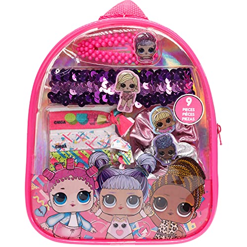 ''L.O.L Surprise! Townley Girl Backpack COSMETIC Makeup Gift Bag Set includes Hair Accessories and Cl