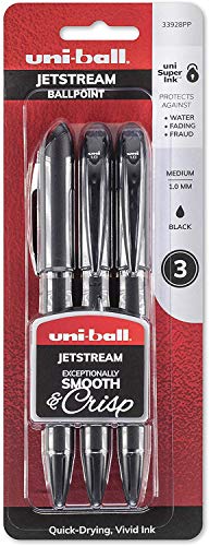 ''uni-ball Jetstream Ballpoint PENs, Bold Point (1.0mm), Assorted Colors, 3 Count''