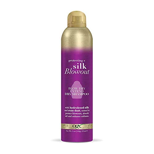''OGX Blow Dry Extend Dry SHAMPOO, Protecting + Silk Blowout, Purple, 5.0 Ounce''
