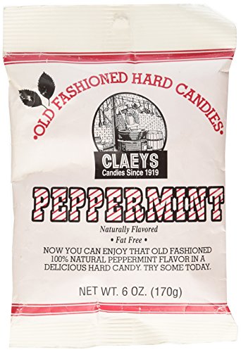 ''Claey's, Old Fashioned Hard CANDY Peppermint, 6 Ounce Bag''
