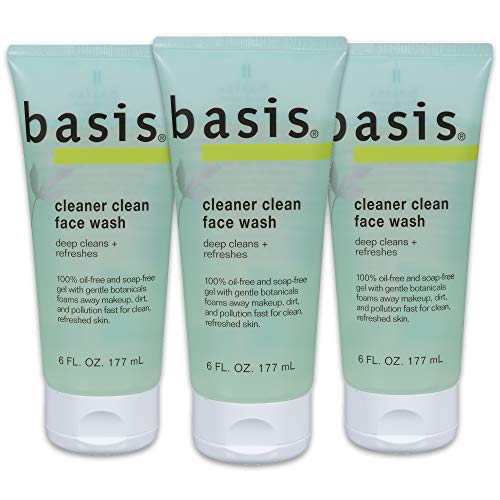 ''Basis Cleaner Clean Face Wash - Deep Cleans and Refreshes for Normal to Oily Skin, Oil-free, SOAP F