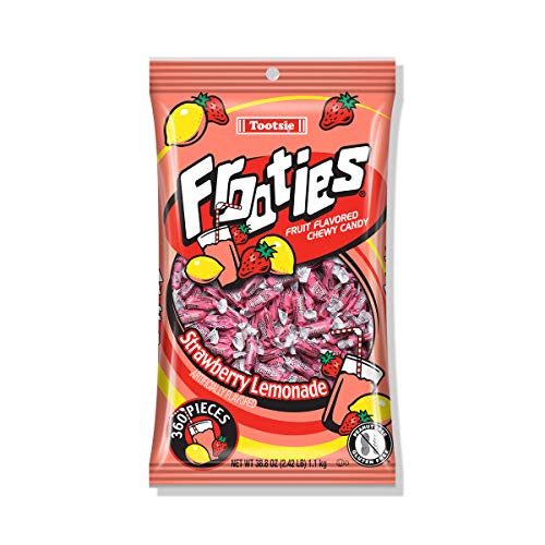 ''Strawberry Lemonade Frooties - Tootsie Roll Chewy CANDY - 360 Piece Count, 38.8 oz Bag''