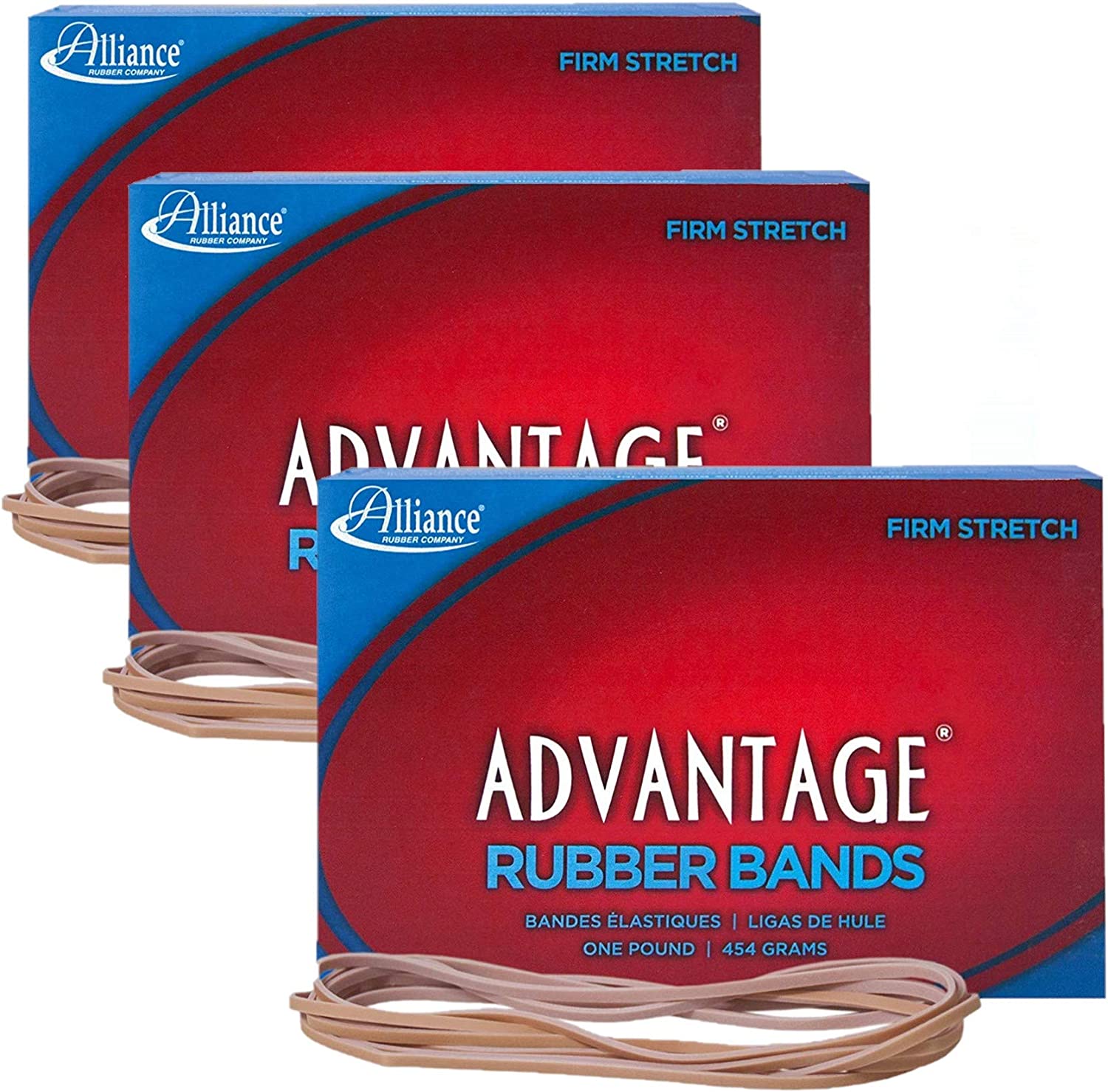 ''Alliance RUBBER 27405 Advantage RUBBER BANDS Size #117B, 1 lb Box Contains Approx. 600 BANDS (7'''' x