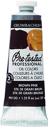 ''Grumbacher Pre-Tested Oil PAINT, 37ml/1.25 Ounce, Brown Pink (P013G)''