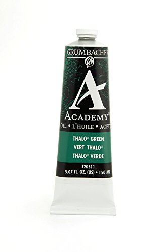 ''Grumbacher Academy Oil PAINT, 150 ml/5.07 oz, Thalo Green (Blue Shade)''