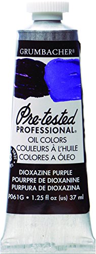 ''Grumbacher Pre-Tested Oil PAINT, 37ml/1.25 Ounce, Dioxazine Purple (P061G)''