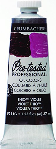 ''Grumbacher Pre-Tested Oil PAINT, 37ml/1.25 Ounce, Thio Violet (Quinacridone Magenta) (P211G)''