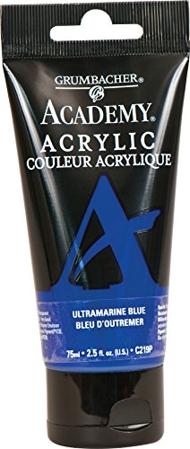 ''GRUMBACHER Academy Acrylic PAINT, 75ml/2.5 Ounce Plastic Tube, Ultramarine Blue (C219P)''