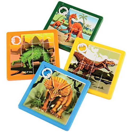 Dino Dinosaur Slide PUZZLEs - Pack of 8