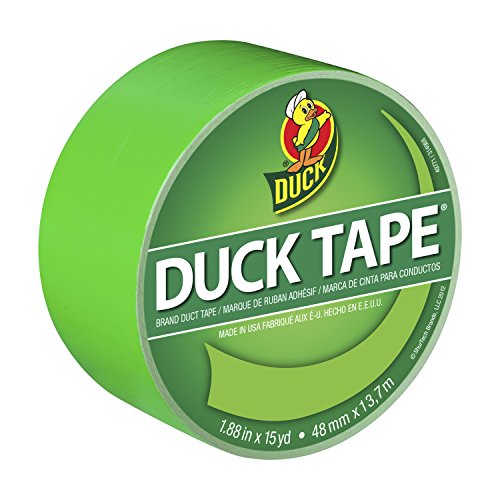 ''Duck Brand 1265018 Color Duct TAPE Neon Lime Green, 1.88 Inches x 15 Yards, Single Ro, Roll''
