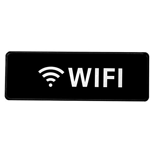 ''Alpine Industries WiFi SIGN - Self Stick Indoor & Outdoor WiFi Zone Wall Board & Home Decor w/ Visi