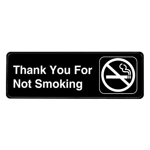 ''Alpine Industries Thank You for Not Smoking SIGN - Indoor & Outdoor Visible Plastic Wall SIGNage Pl