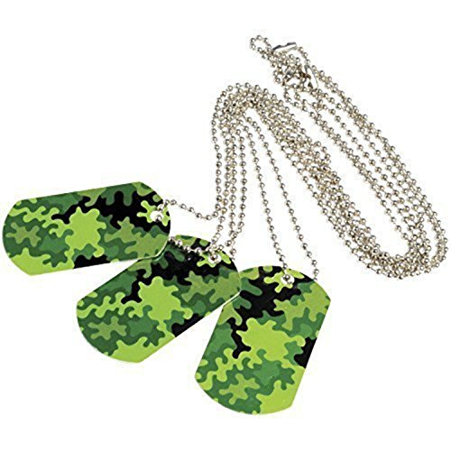 U.S. TOY Camouflage Camo Metal Dog Tags (Lot of 12)