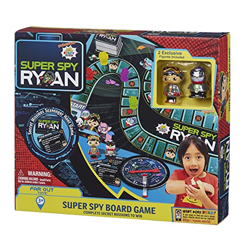 ''Far Out TOYS Ryan?s World Super Spy Board Game, Mission Scavenger Hunt to Pack Rat?s Secret Lair, A