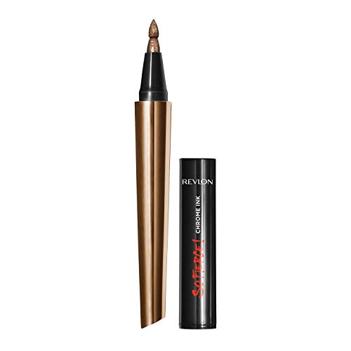 ''Revlon So Fierce! Chrome Ink Liquid Eyeliner, Longlasting Bold Metallic Pen Liner with Dip Ink CAP 