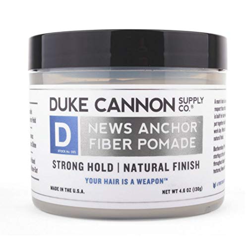 ''Duke Cannon NEWs Anchor Fiber Pomade - Strong Hold and Natural Finish, 4.6oz''