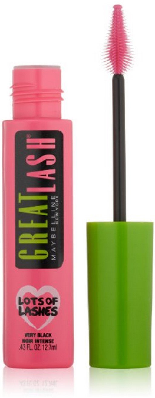 ''Maybelline NEW York Great Lash Lots of Lashes Washable Mascara, Very Black .43 Ounces (Pack of 3)''