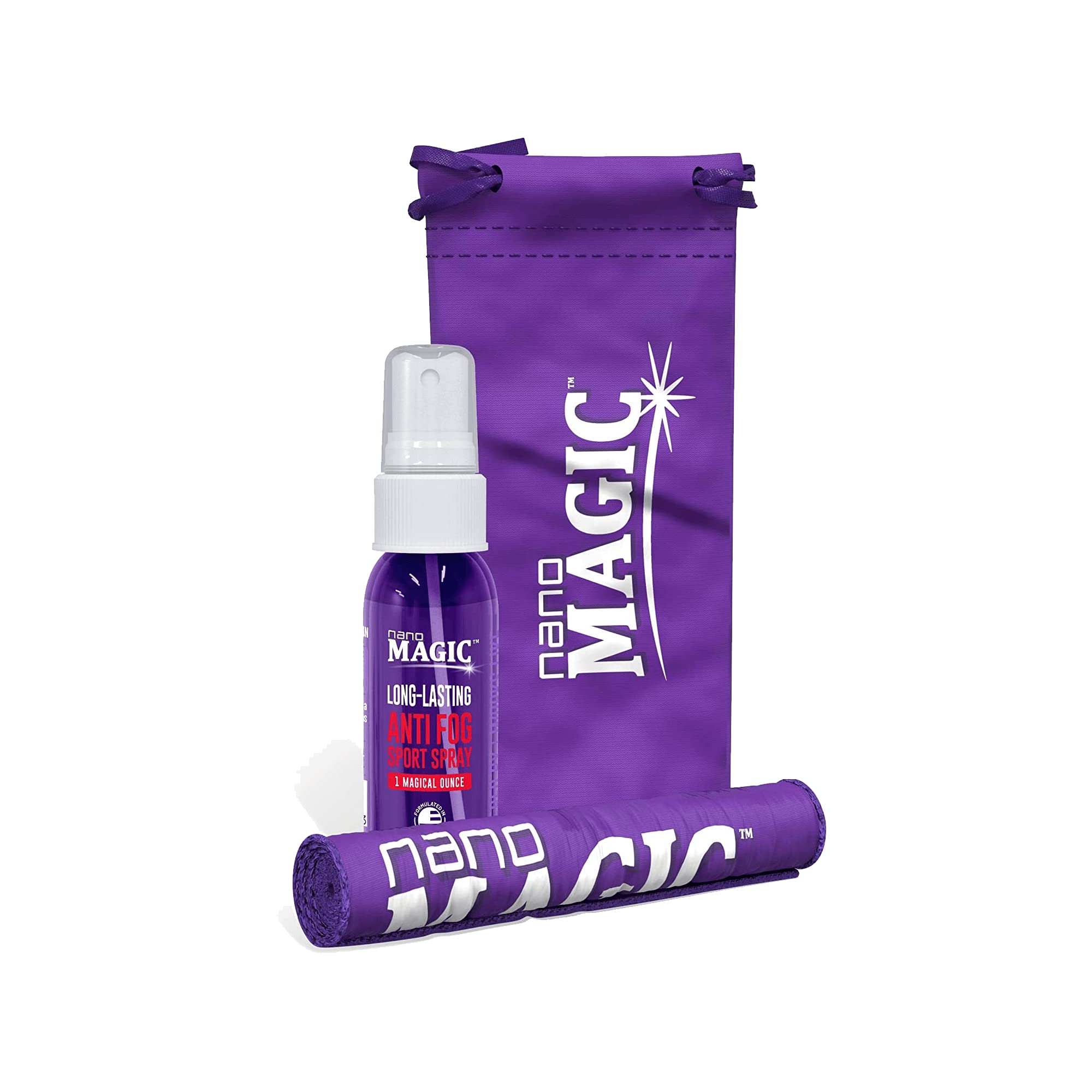 ''Nano Magic Anti Fog SPORT Spray 1 oz Travel Kit, Eyeglasses, SUNGLASSES, Goggles, Face Shield, Spor