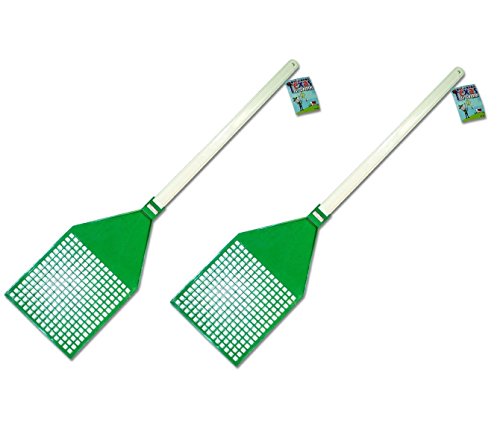 ''Bulk Buys Jumbo Texas Fly Swatter, ASSORTED Colors (Pack of 2)''