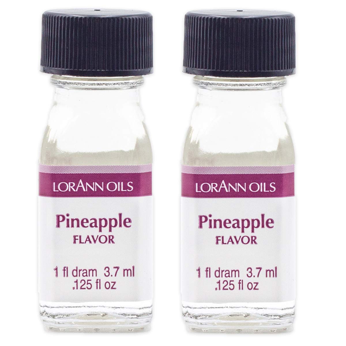 ''LorAnn PINEAPPLE SS Flavor, 1 dram bottle (.0125 fl oz - 3.7ml - 1 teaspoon)- 2 pack''