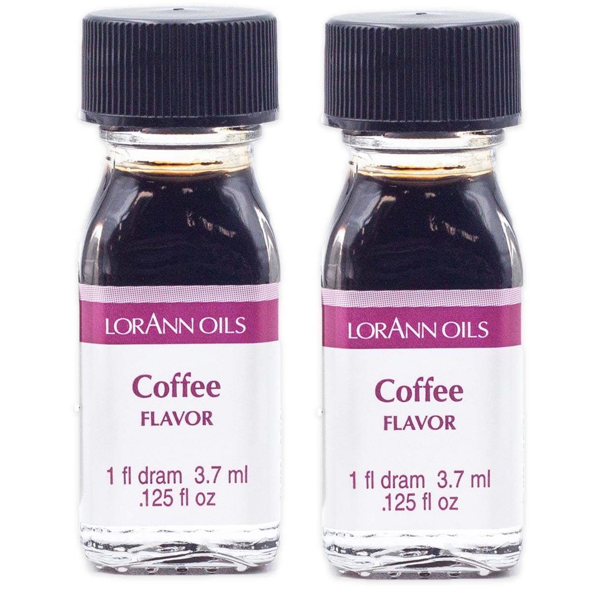 ''LorAnn COFFEE SS, Natrual Flavor, 1 dram bottle (.0125 fl oz - 3.7ml - 1 teaspoon)- 2 Pack''