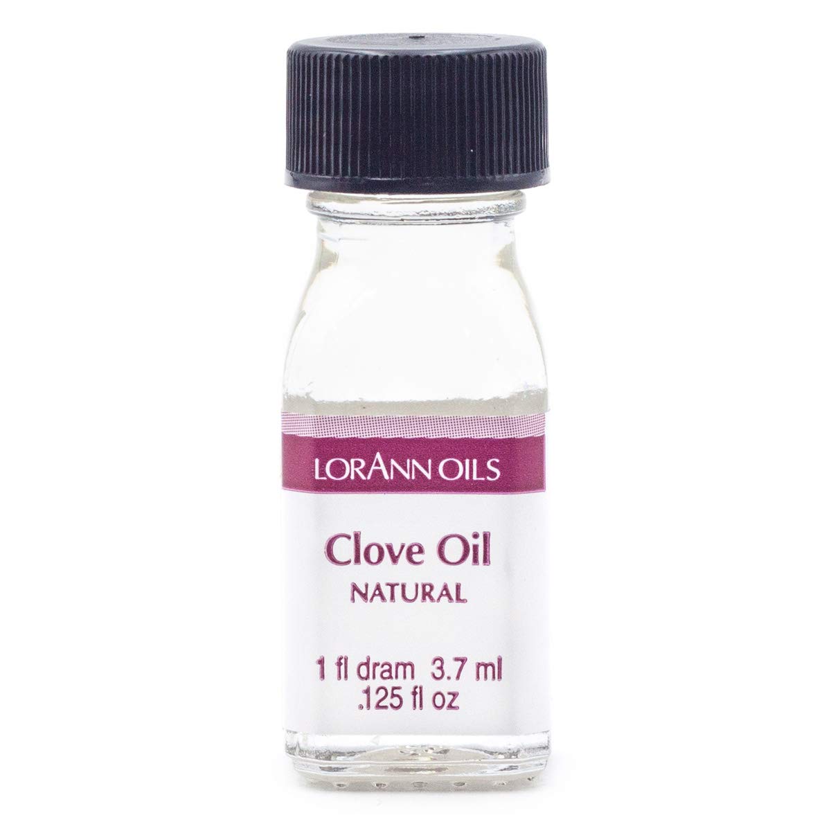 Product Image - LorAnn Clove Leaf Oil SS Natural Flavor, 1 dram bottle (.0125 fl oz - 3.7ml - 1 teaspoon)