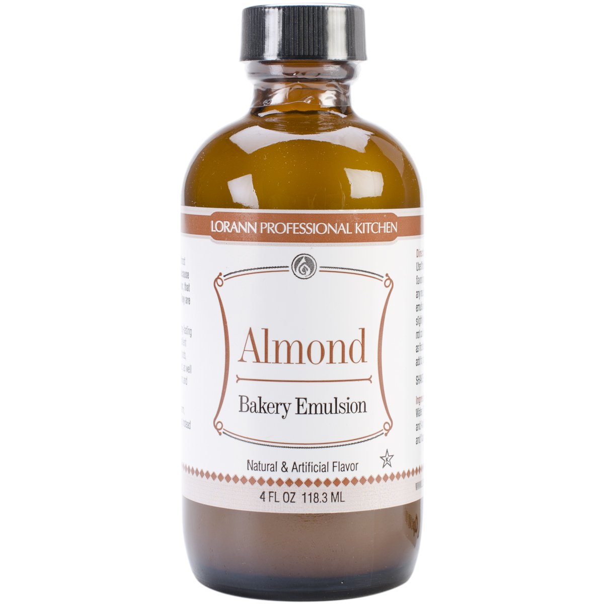 Product Image - Lorann Oils Bakery Emulsions Natural & Artificial Flavor 4oz-Almond -0806-0748