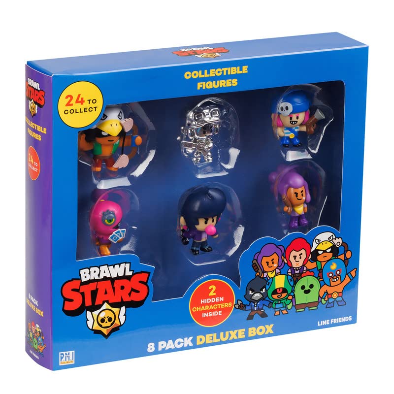 ''Brawl Stars Collectible Figures | 8 Brawl Stars TOYS Out of 24 Collectibles in 1 Pack | 1 Rare Myst