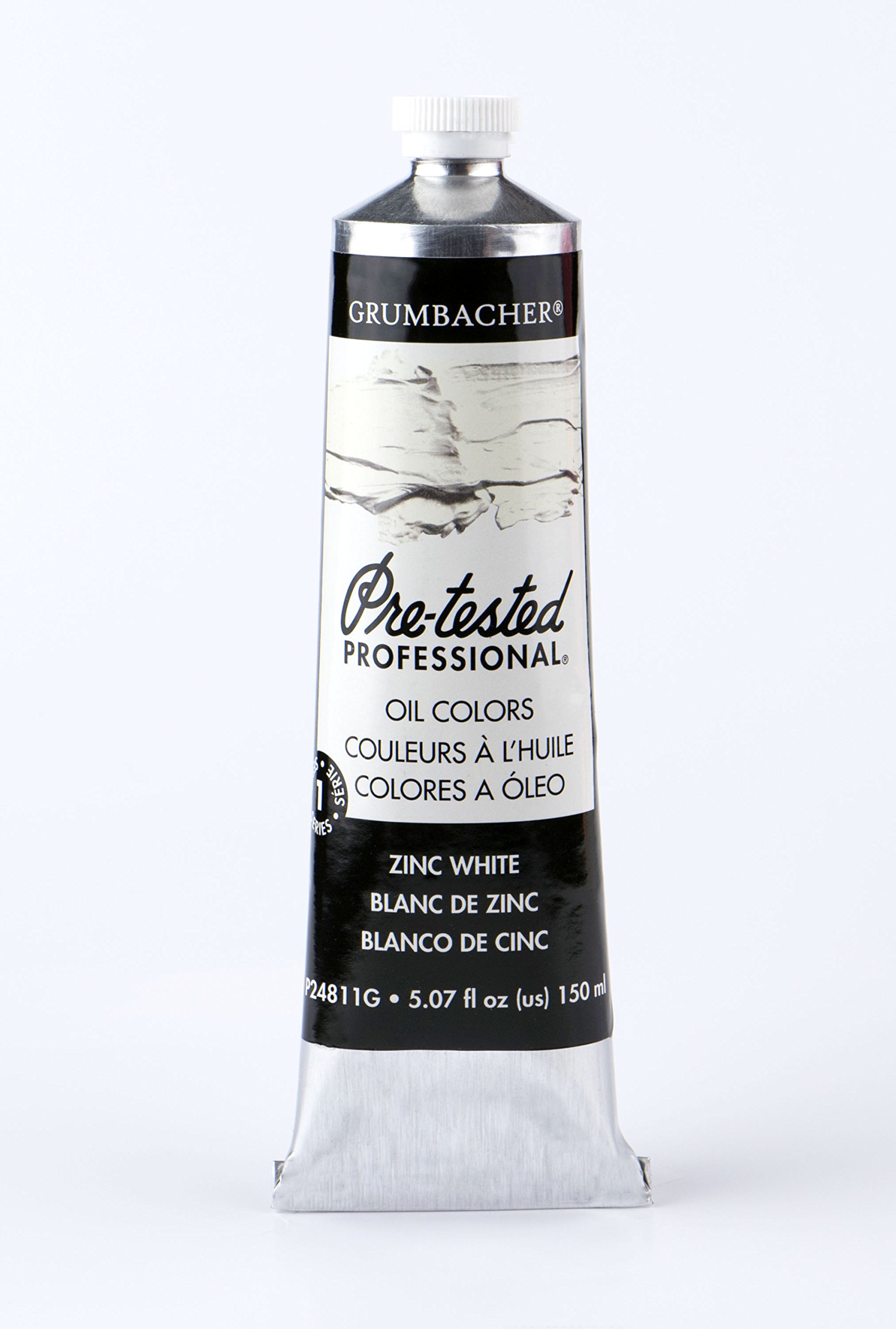 ''Grumbacher Pre-Tested Oil PAINT, 150ml/5.07 Ounce, Zinc White (P24811G)''