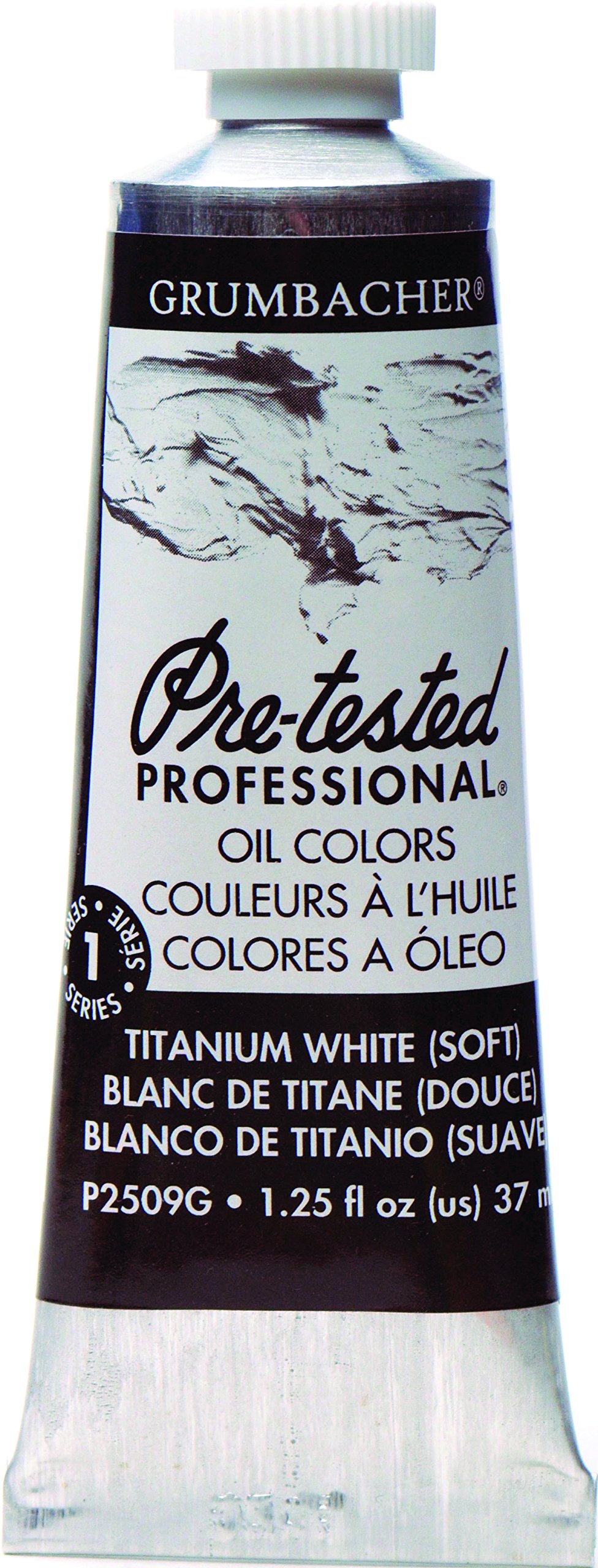 ''Grumbacher Pre-Tested Oil PAINT, 37ml/1.25 Ounce, Titanium White (Soft Formula) (P2509G)''