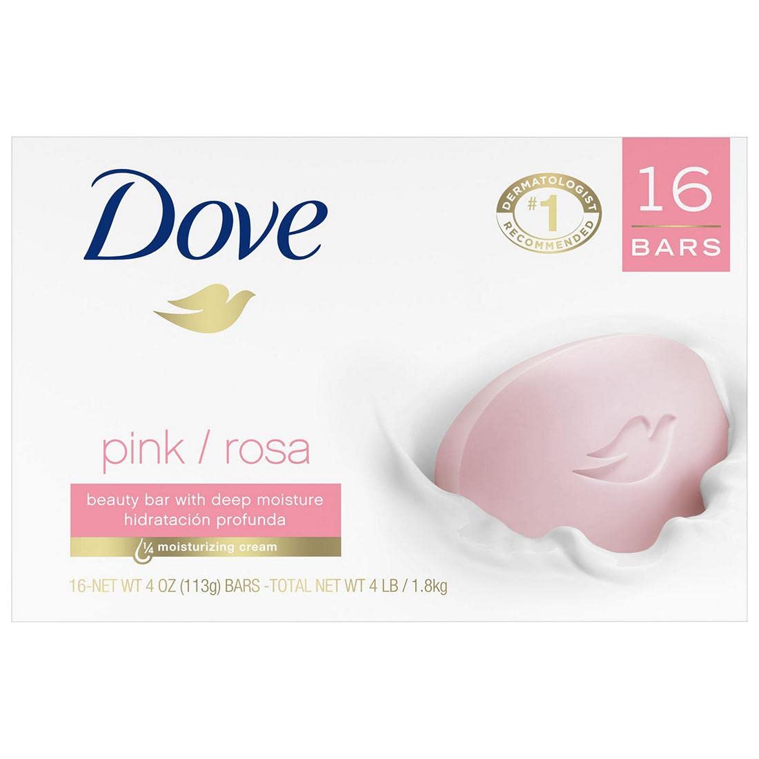 DOVE SOAP PINK BAR - 4.75oz (16 Pack)16