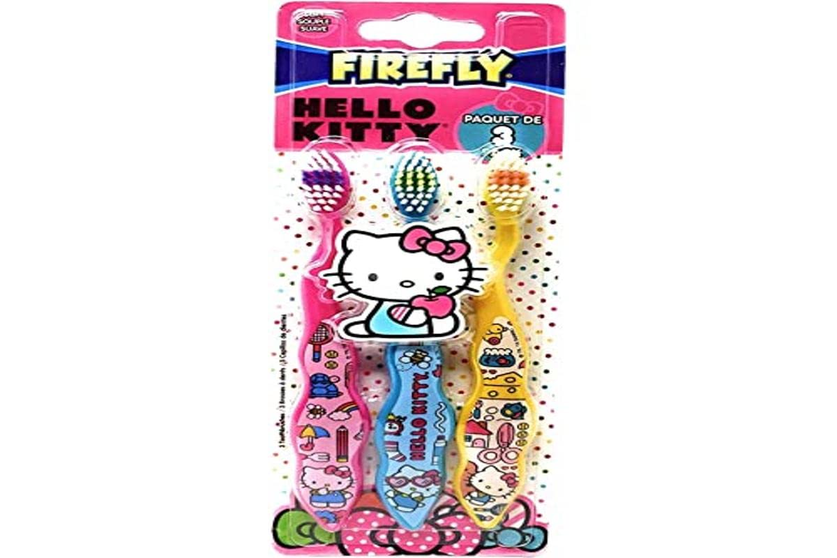 ''Firefly HELLO KITTY Toothbrushes (3), 3 Count''