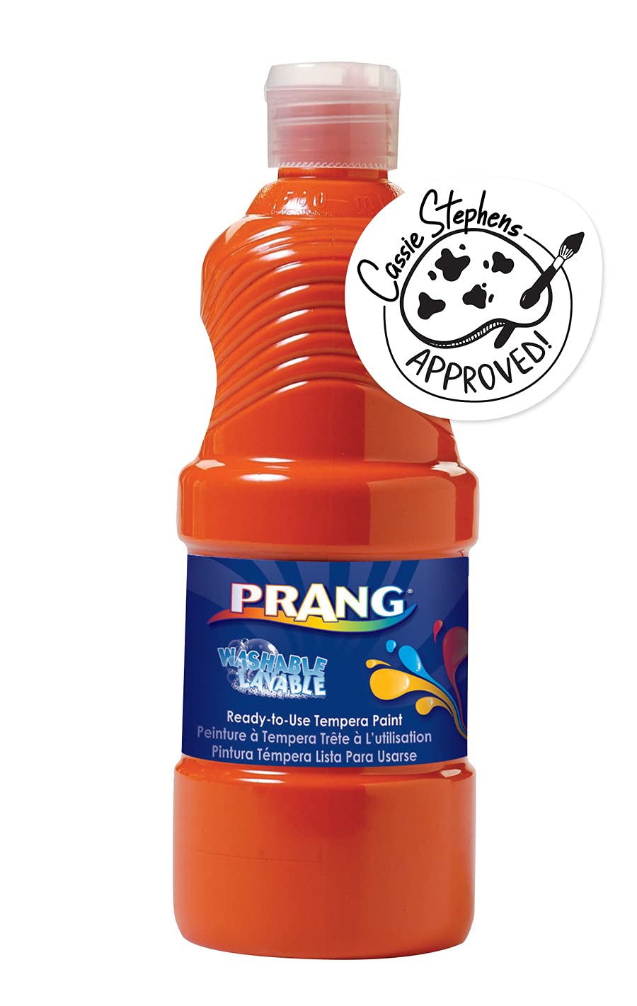 ''PRANG Ready-to-Use Washable Tempera PAINT, 32-Ounce Bottle, Orange (10902)''