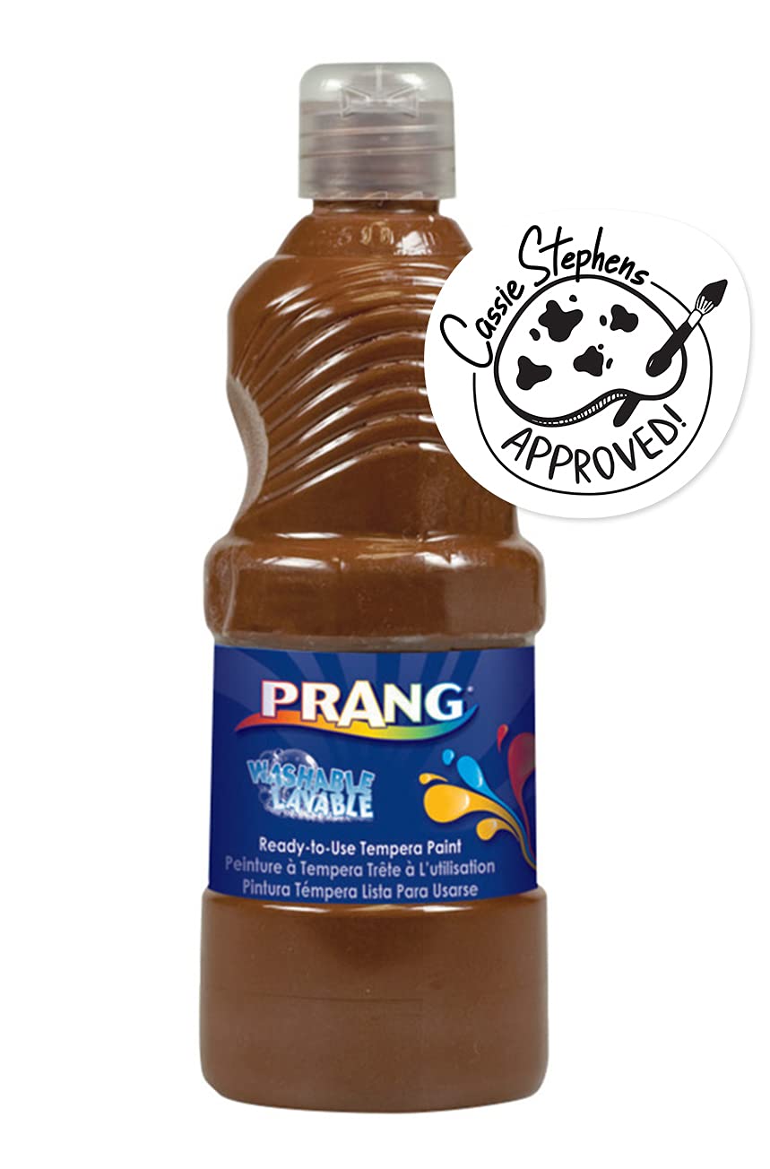 Product Image - PRANG Ready-to-Use Washable Tempera Paint, 32-Ounce Bottle, Brown (10908)