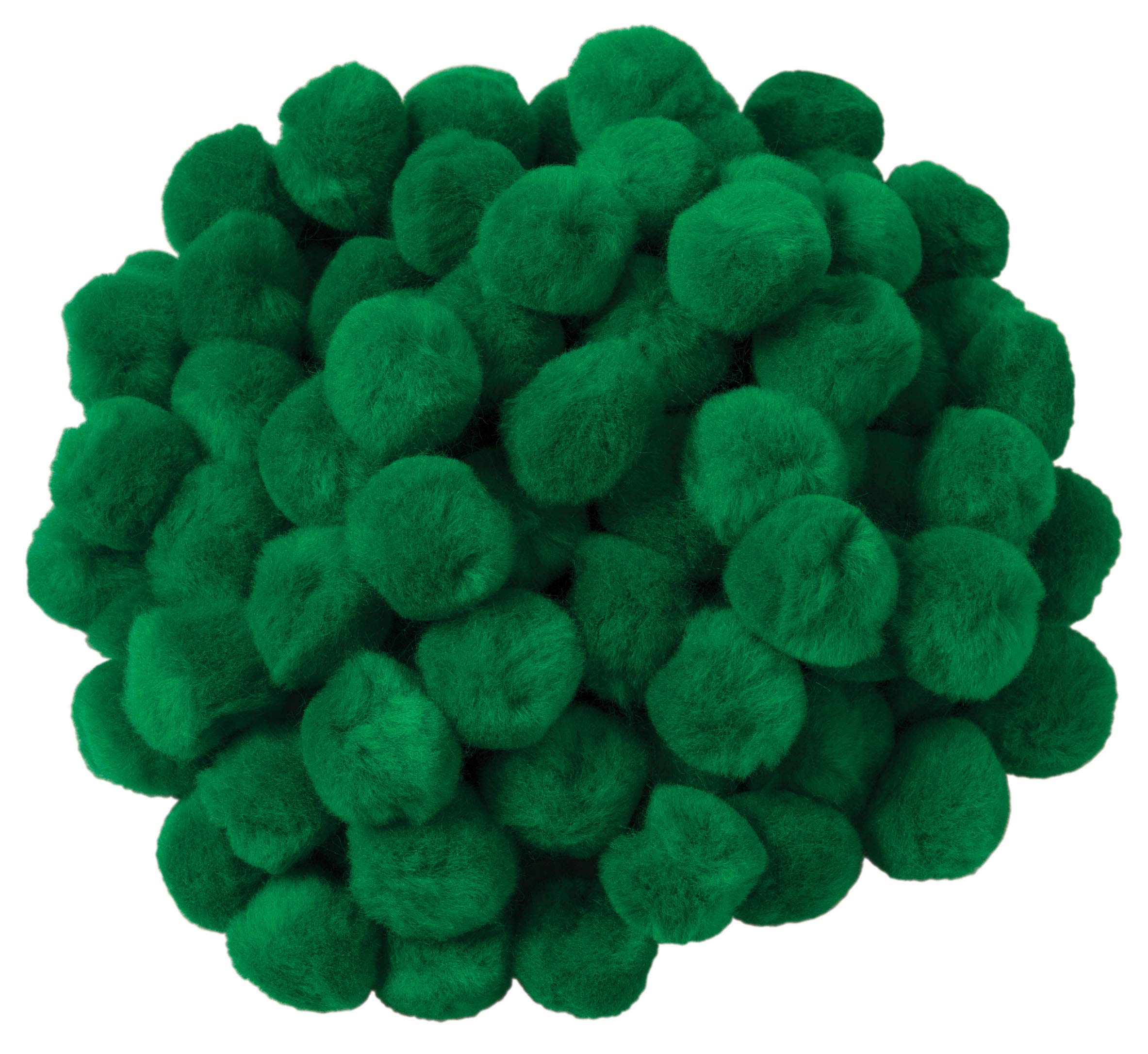 ''Creativity Street Pom Pons, Kelly Green, 1'''', 100 PIECES''