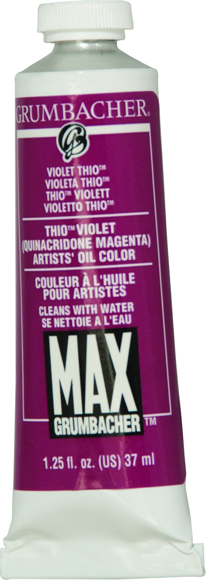 ''Grumbacher Max Water Miscible Oil PAINT, 37ml/1.25 oz, Thio Violet''