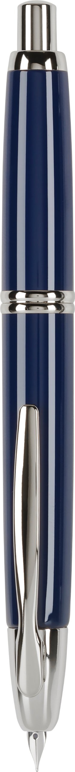 ''PILOT Vanishing Point Collection Refillable & Retractable Fountain Pen, Blue Barrel with RHODIUM Ac