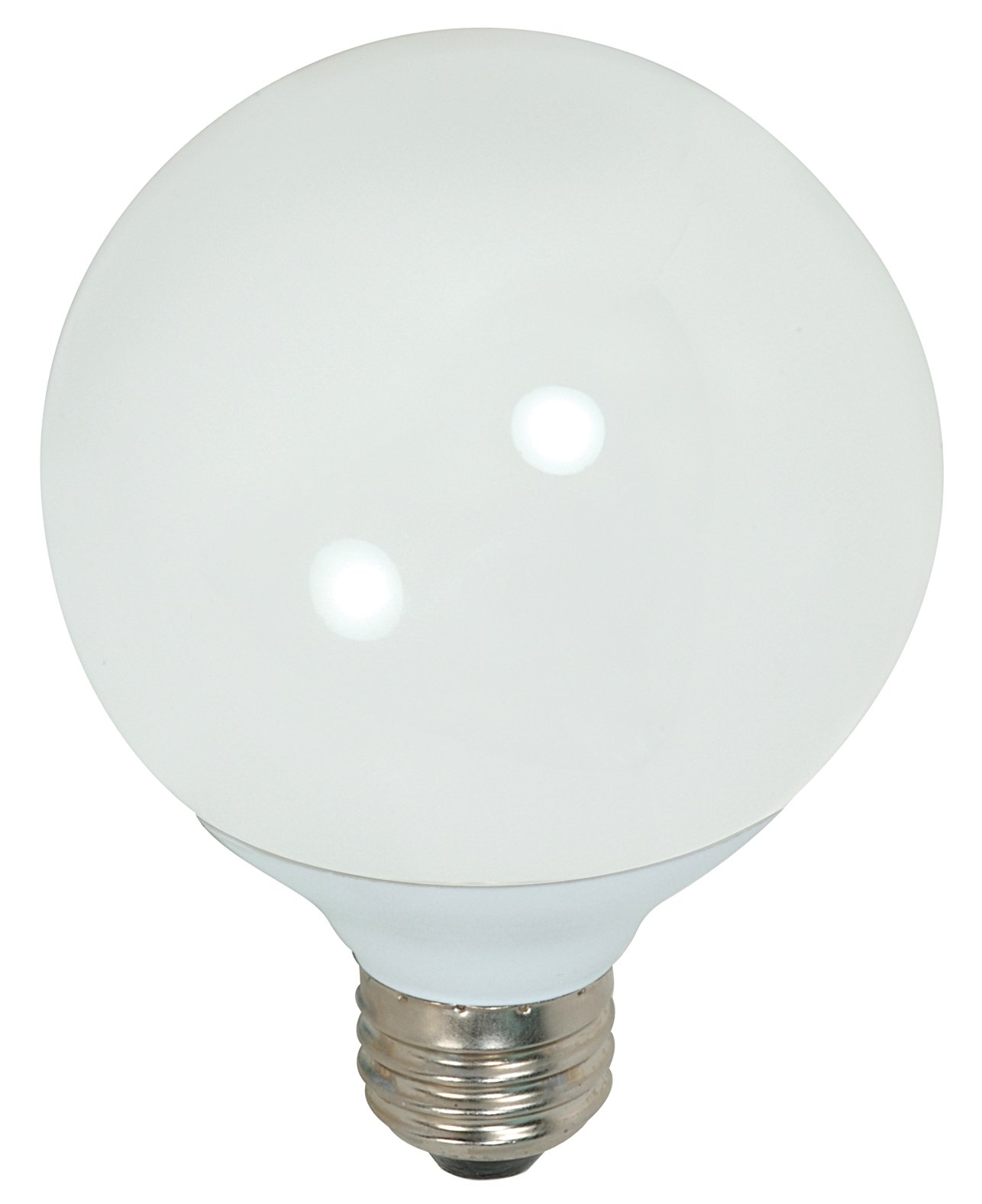 ''Satco S7305 15-Watt Medium Base Globe, 4100K, 120V, Equivalent to 60-Watt Incandescent LAMP''