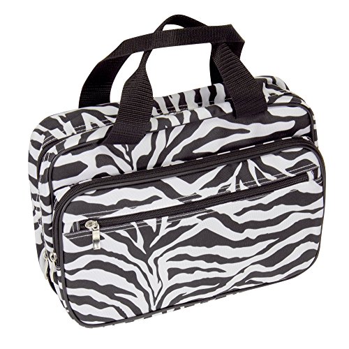 ''Household Essentials Double Sided Travel Kit Zebra Print, Black/White, One Size''