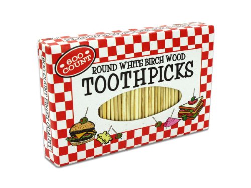 NEW - Round toothpicks - Case of 48 by bulk buys