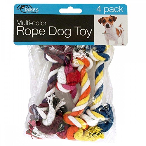 Multi-Color Rope Dog TOY 4 piece Set