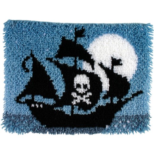 Wonderart Latch Hook Kit 15X20 - Pirate Ship