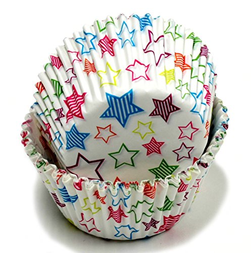 ''Chef CRAFT 50 Count Cupcake Liners, Stars''