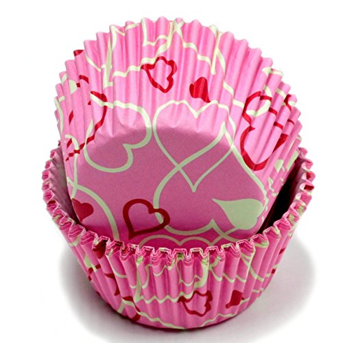 ''Chef CRAFT 50 Count Cupcake Liners, Hearts''
