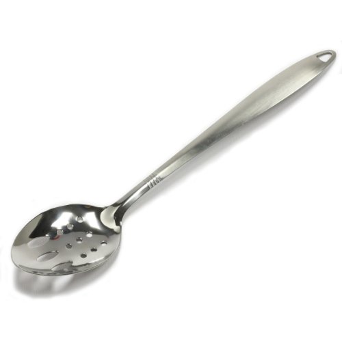 ''Chef CRAFT 10231 1-Piece Stainless Steel Slotted Spoon, 13-Inch''